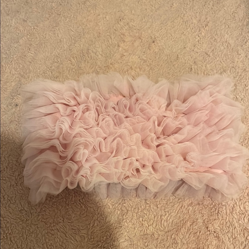 Blue Blush Pink Textured Tube Top